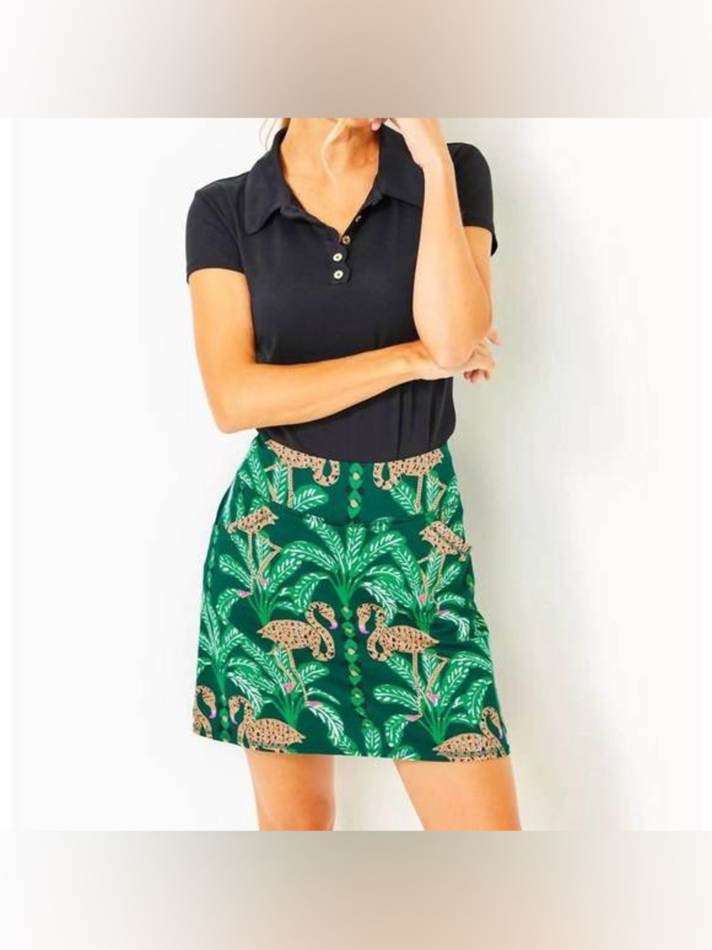 🦄🦄🦄 Lilly Pulitzer Maryana Evergreen Luxletic Golf Skort